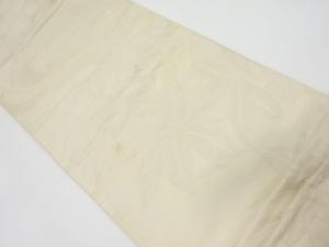 アンティーク 流水に葉模様織出し袋帯(材料)